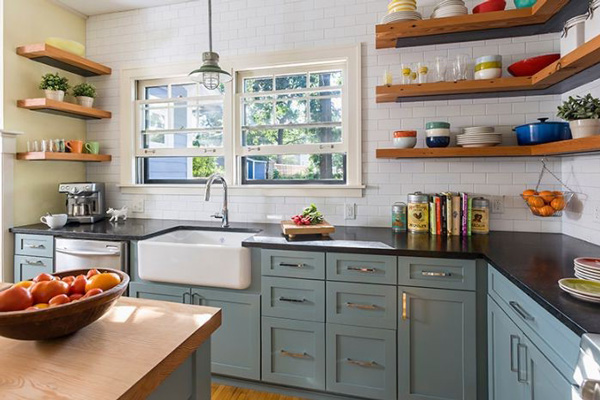 Ý tưởng bố trí gian bếp thông thoáng, không còn nỗi lo chật hẹp